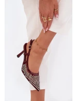 Lodičky s příchytkami bordové Selinna Lodičky s příchytkami bordové Selinna