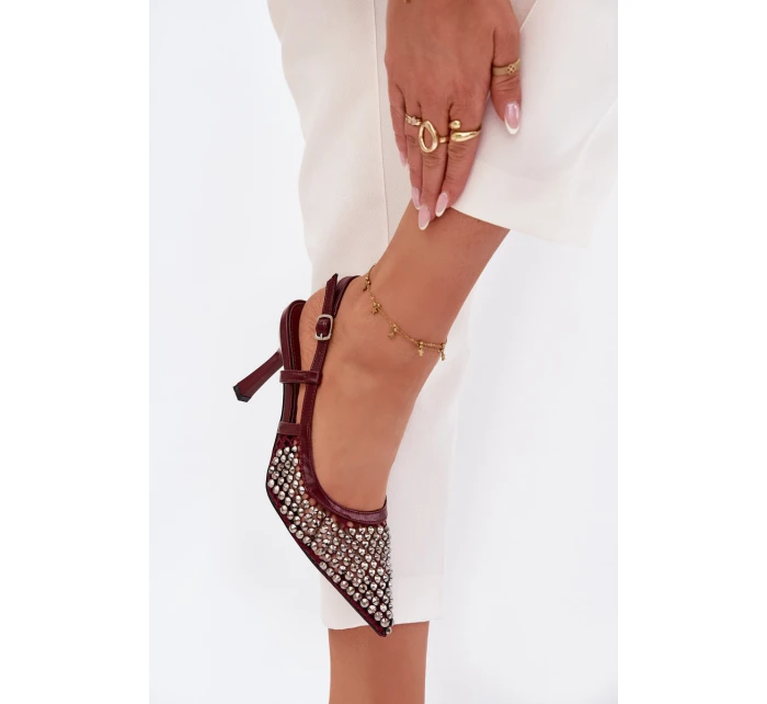 Lodičky s příchytkami bordové Selinna Lodičky s příchytkami bordové Selinna