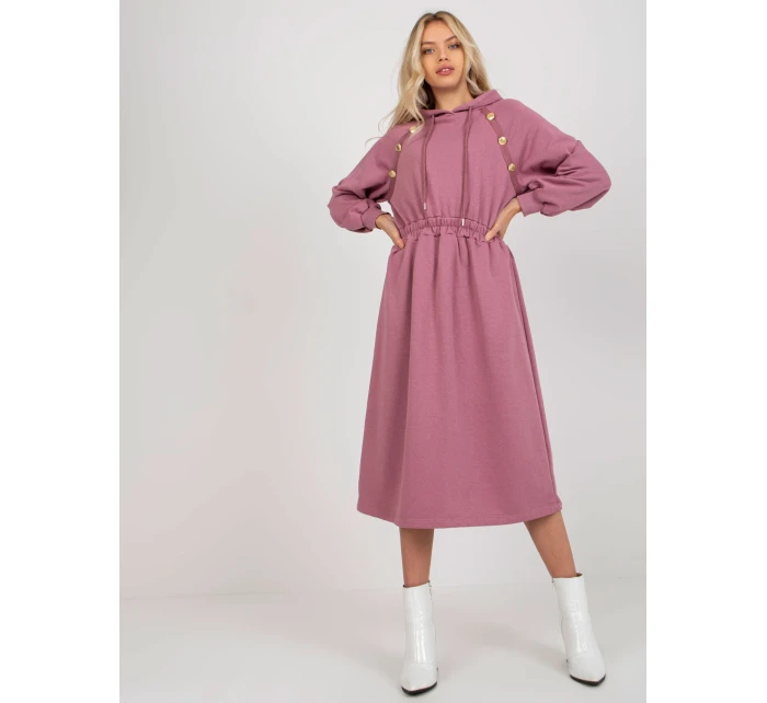 Dámske šaty RV SK 8336 tmavo ružové