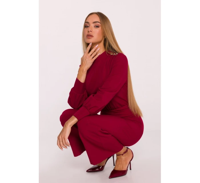 model 21296099 Kombinéza se stojáčkem bordó - Moe