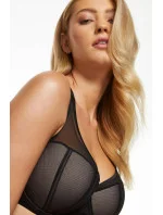 Dámska podprsenka Lara-B4 Black - Gorteks Dámska podprsenka Lara-B4 Black - Gorteks