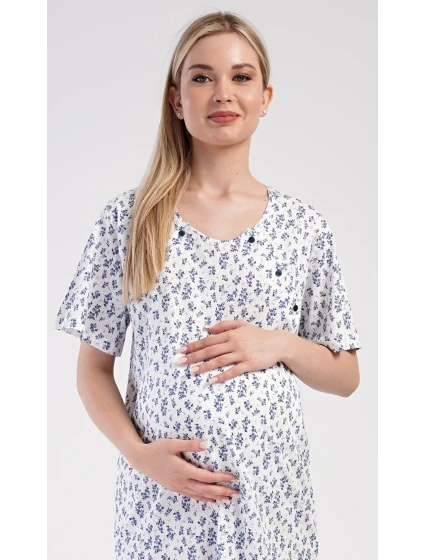 Dámska nočná košeľa Tehotenské kvety