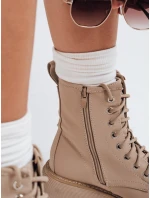 Dámské khaki boty model 21971391 - Dstreet Dámské khaki boty model 21971391 - Dstreet