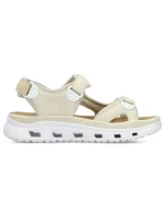 Pohodlné sandály na suchý zip W model 21003033 beige - Rieker