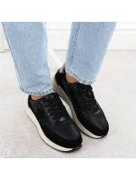 Dámske čierne kožené čižmy Filippo DP7106/25