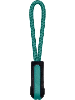 Kariban K 851, 4 ks prívesok na zips 20.K851 čierna/kelly zelená