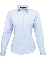 PR 300 Popelínová halenka s dlouhým rukávem model 22480064 light blue - Premier PR 300 Popelínová halenka s dlouhým rukávem model 22480064 light blue - Premier