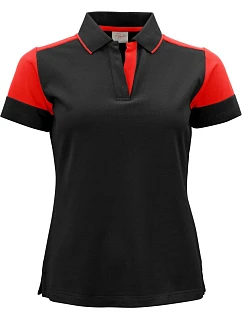 Prime Polo Women Dámské piqué polo z těžké bavlny model 22453353 black/red - Printer