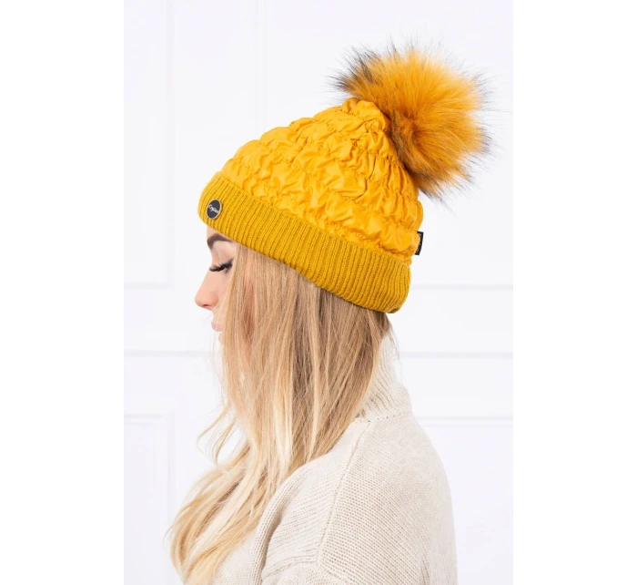 Čepice model 18743584 hořčice - K-Fashion