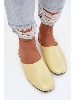Dámské z imitace kůže Ploché Žluté model 22102949 - Boto