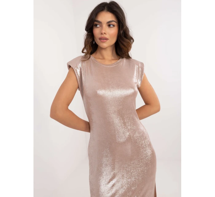 Sukienka DHJ SK model 20599526 beżowy - FPrice