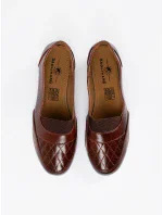 Klasické hnedé dámske topánky na klinoch Klasické hnedé dámske topánky na klinoch