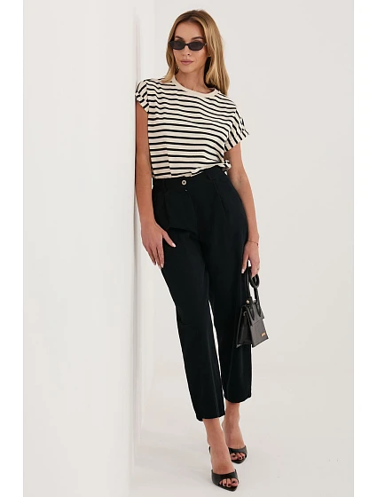 Šnúrové nohavice model 228358 Rue Paris