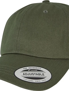 6 panelová bavlněná keprová kšiltovka  olive model 22482521 - Flexfit