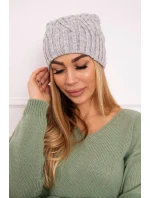 Fleecová čiapka Paulina K227 svetlo šedá Fleecová čiapka Paulina K227 svetlo šedá