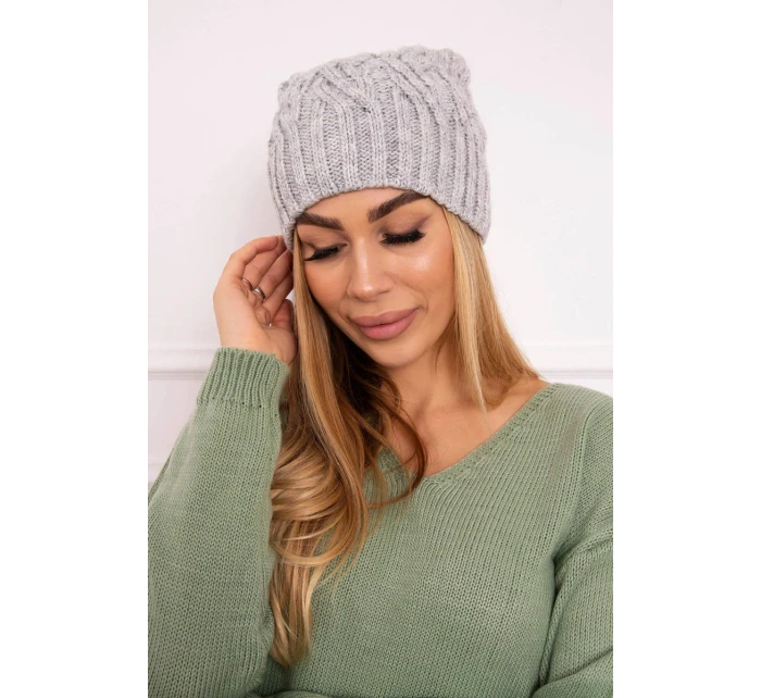 Fleecová čiapka Paulina K227 svetlo šedá Fleecová čiapka Paulina K227 svetlo šedá