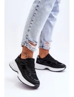 Modne Damskie Buty Sportowe Z Siateczką Czarne Venice