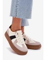 Dámské tenisky na platformě béžové model 21702556 - Boto Dámské tenisky na platformě béžové model 21702556 - Boto