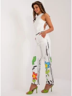 Spodnie DHJ SP model 20113124 ecru - FPrice Spodnie DHJ SP model 20113124 ecru - FPrice