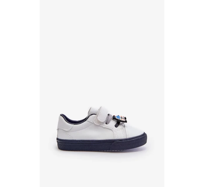 Detské tenisky Tenisky so špendlíkom, biele a námornícke Pennyn