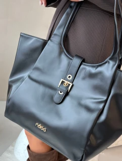 Dámska nákupná taška so sponou Nobo - čierna