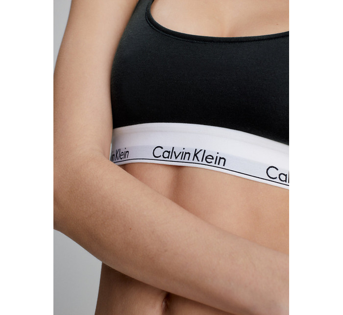Dámska podprsenka Bralette Modern Cotton 0000F3785E001 čierna - Calvin Klein