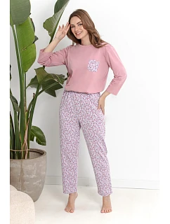 3629 DÁMSKE DLHÉ PYŽAMO AGNESSA S–XL
