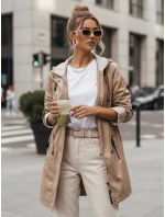 Dámská přechodná bunda parka béžová Dstreet model 21975190 - FashionStreet