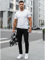 Pánske džínsy slim fit čierne FashionStreet UX4482