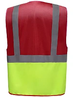 Yoko HVW 801 Hi-Vis multifunkčná vesta 79.W801 červená/výstražná žltá Yoko HVW 801 Hi-Vis multifunkčná vesta 79.W801 červená/výstražná žltá