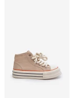 Dámské tenisky na platformě béžové model 21652307 - Boto Dámské tenisky na platformě béžové model 21652307 - Boto