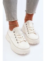 Dámské tenisky na masivní podrážce Big Star model 21653744 Bílé - Big Star Shoes