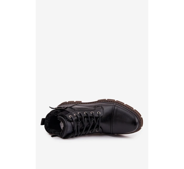 Buty Zimowe Męskie Wrangler 20253035.11A Ciemnobrązowe