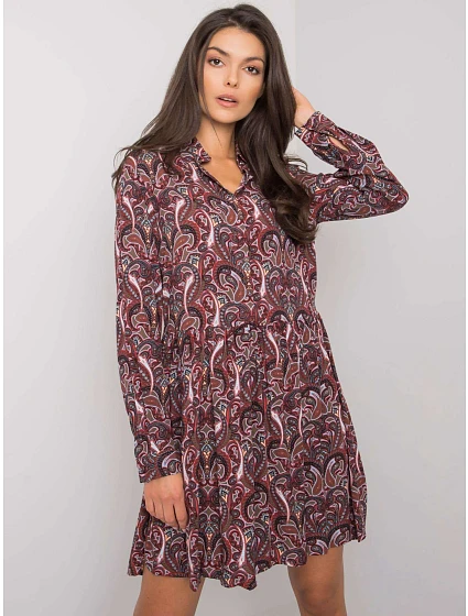 Šaty model 15826180 tmavě hnědé - FPrice