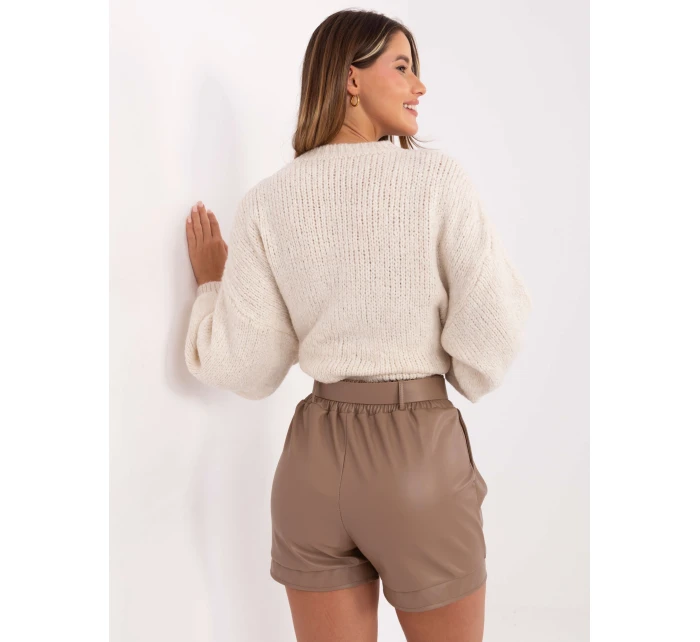 Szorty IT SN model 21421400 ciemny bezowy - FPrice