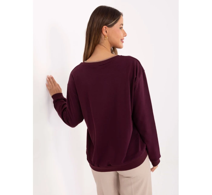 Bluza RV BL model 21717715 bordowy - FPrice