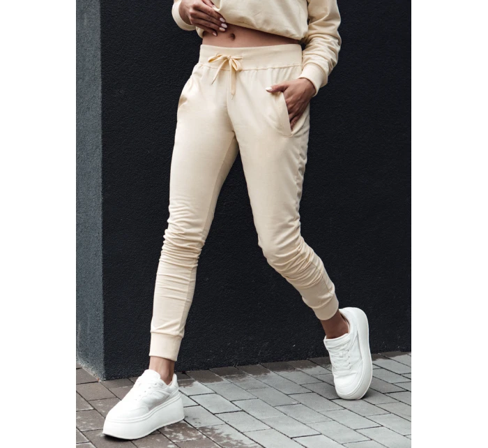 Dámské krémové tepláky RELAX Dstreet model 21978582 - FashionStreet