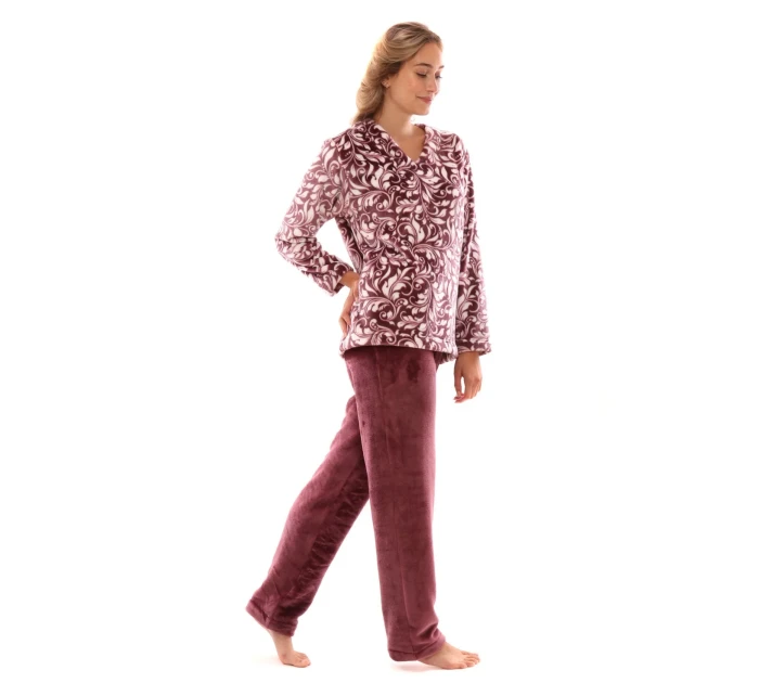 Dámske pyžamo Flora 6456 mave wine - Vestis Dámske pyžamo Flora 6456 mave wine - Vestis