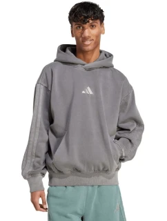 Pánská mikina  Fleece Washed Hoodie grey pánské oblečení model 21730232 - ADIDAS