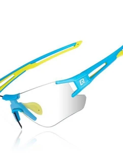 Sportovní brýle Rockbros s fotochromatickou modrou/zelenou barvou
