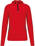 PA 360 Sportovní mikina s kapucí a 1/4 zipem model 22512851 red - Kariban ProAct