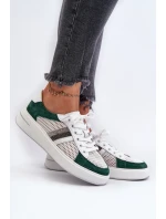 Dámské kožené tenisky D&A model 21659724 - S.Barski Dámské kožené tenisky D&A model 21659724 - S.Barski