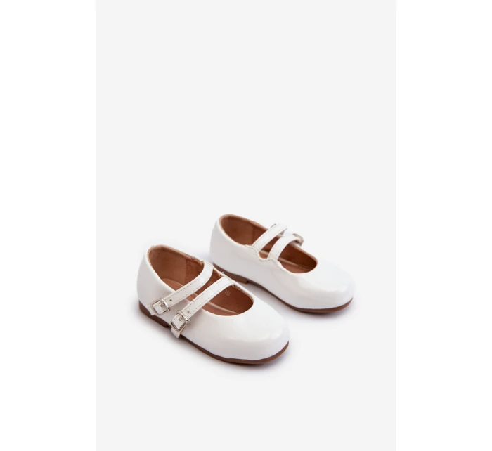 Dětské Baletky S Proužky Bílé model 21663281 - Boto Dětské Baletky S Proužky Bílé model 21663281 - Boto