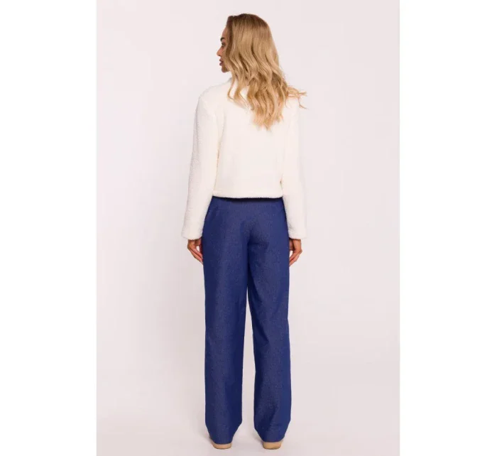 M807 Orezaná bunda s medvedíkom - ecru