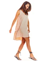 Dámske šaty A285 Béžová - Awama