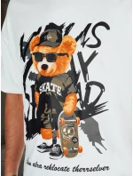 Pánské tričko s potiskem bílé Dstreet model 21988499 - FashionStreet