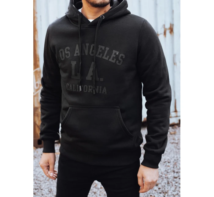 Pánská zateplená mikina s kapucí černá Dstreet model 21992989 - FashionStreet