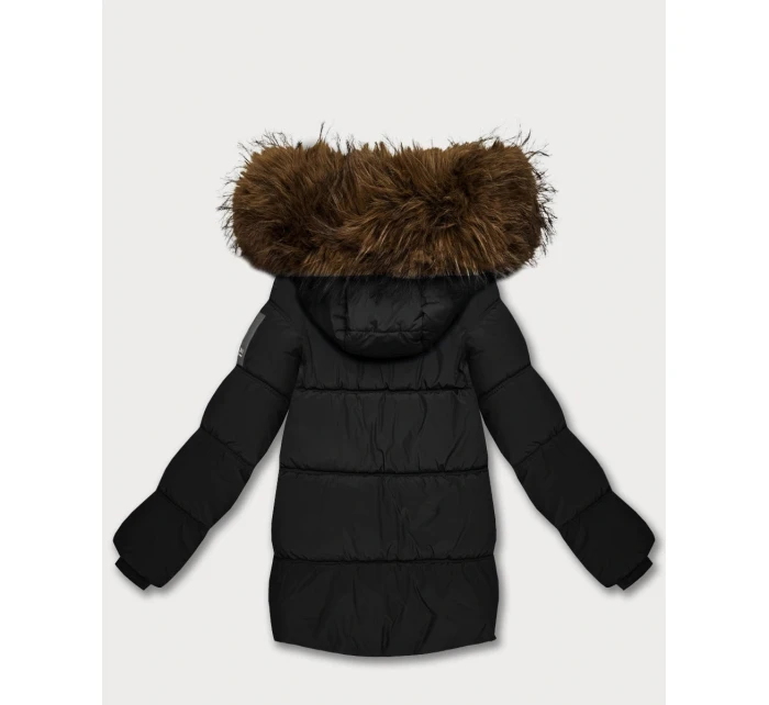 Púzdrová bunda s kapucňou čierna (KK60609) Púzdrová bunda s kapucňou čierna (KK60609)