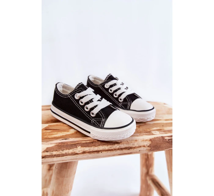Dziecięce Trampki Klasyczne Czarne Filemon