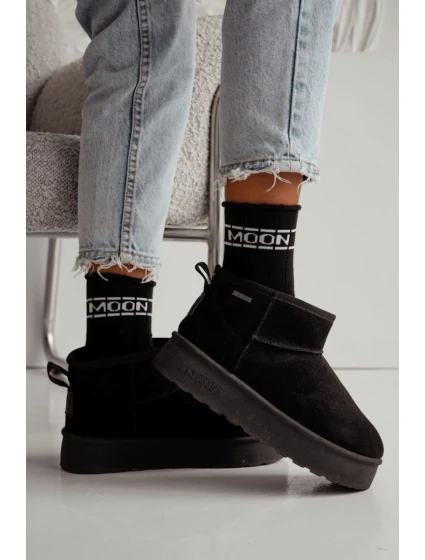 Dámské ponožky Polfrotte UNIQUE Bezškrtové MOON Černé